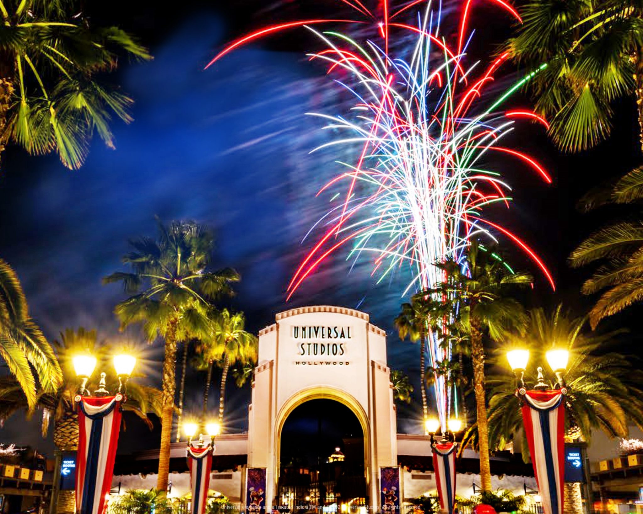 Universal Studios Hollywood celebrates Independence Day with fireworks