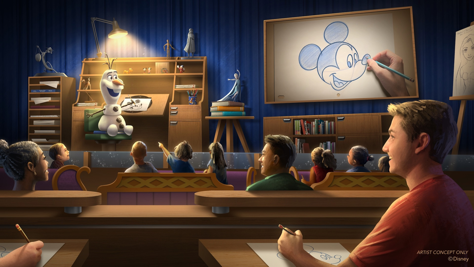 Nicky Draws Animation Walt Disney World to Open New “Olaf Draws!” Animation Academy ...
